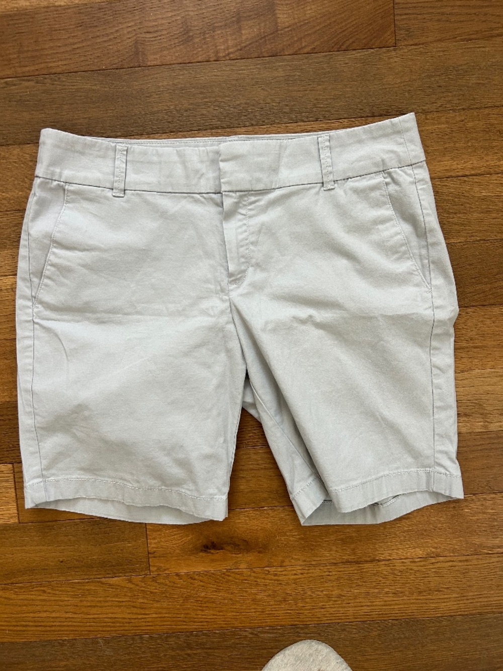 Talbots Dusty Light Grey Chino Bermuda Shorts 10